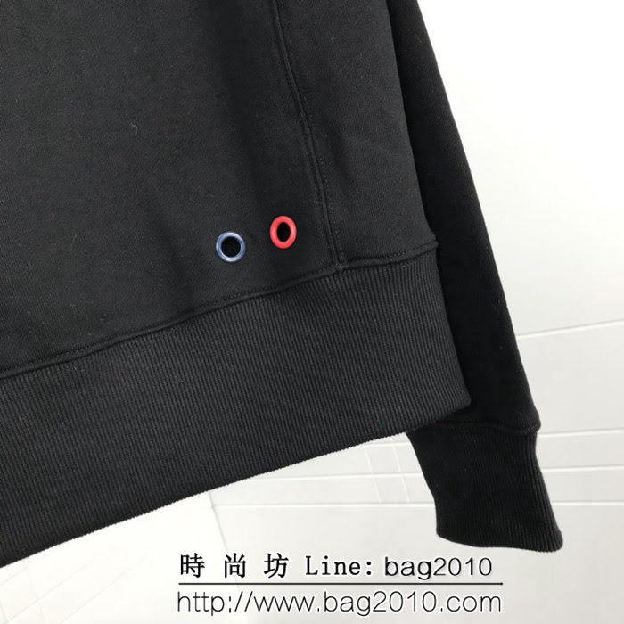MONCLER蒙口X Fragment18SS蒙口藤原浩閃電限定款 雙LOGO毛巾布刺繡 Backstag男款衛衣 ydi1282